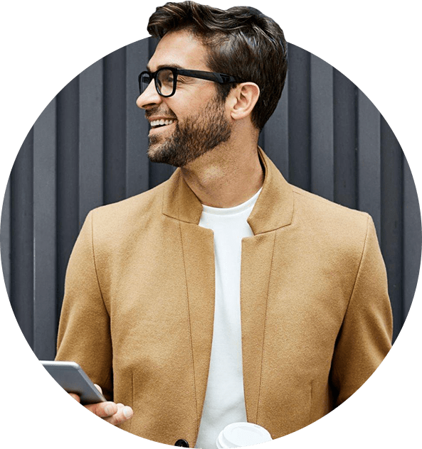 A digital marketing dashboard showing positive growth metrics and charts.